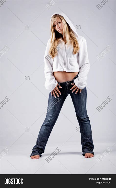 Blond Girl Wearing Image And Photo Free Trial Bigstock