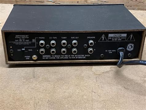 Optimus Sa Integrated Stereo Amplifier Reverb