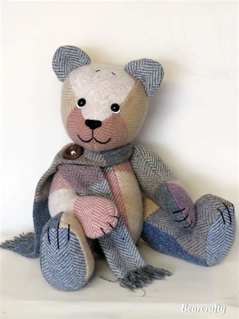 Shop with confidence on ebay! Memorybear made from a wool scarf | Teddy bear sewing ...