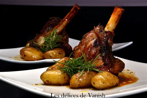 Souris dagneau confite thym romarin