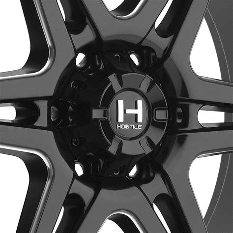 Hostile Havoc Wheels Gloss Black With Milled Accents Rims