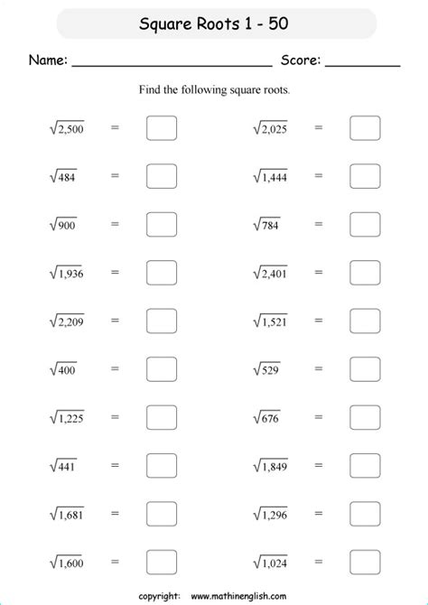 estimating square roots worksheet homeschooldressagecom