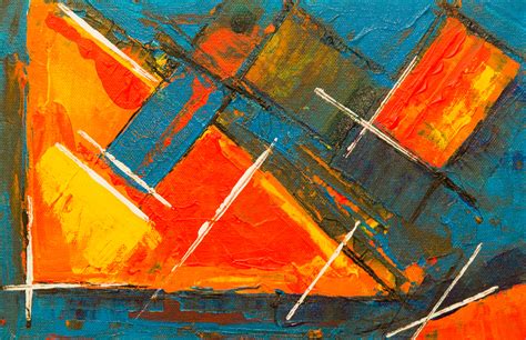 Red Orange And Blue Abstract Painting · Free Stock Photo