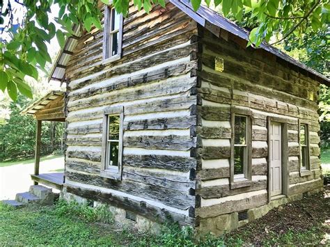 Chestnut Log Cabin And A Farmhouse On 29 Acres In Va Mountains