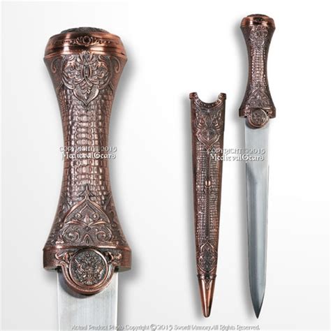133 Historic Roman Dagger Medieval Short Sword Decorative Brown