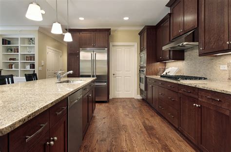 What color hardwood floor with maple cabinets light maple. Pin by Amanda Kern on For the Home | Wood floor kitchen ...
