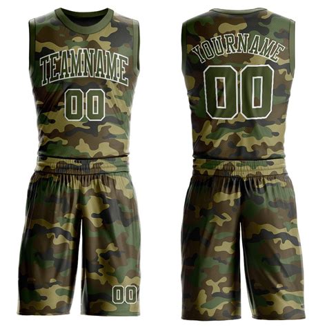 A Camo Basketball Uniform With The Name Teamname 00 Printed On It And