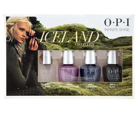 Opi Iceland Collection Infinite Shine 2 Mini Nail Lacquer 4 Piece Set