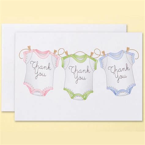 Baby Shower Thank You Cards Wilton