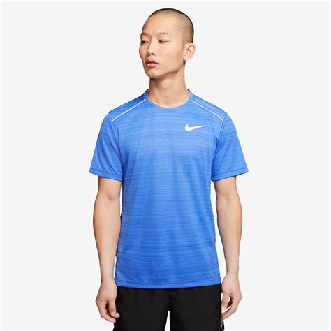 Nike Dr Fit Miler T Shirt Pacific Bluehtrreflective Silv Mens