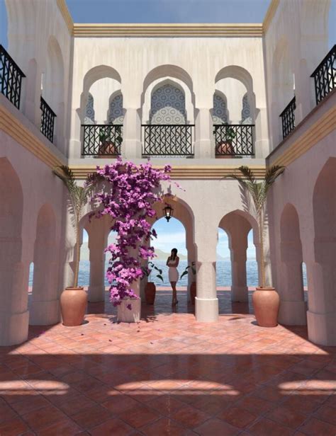 Moroccan Courtyard - Render-State