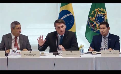 Vídeo De Reunião Ministerial Tem Efeito Imediato Fortalecer Bolsonaro Blog Do Prisco
