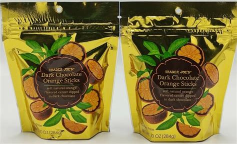Trader Joes Dark Chocolate Orange Sticks 10 Oz 284g 6 Pack For Sale