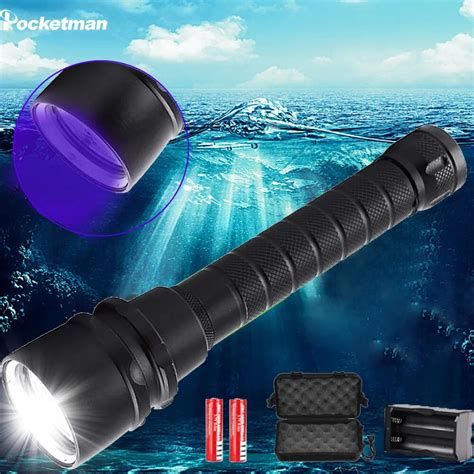 40000lm Scuba Waterproof Led Diving Flashlight 5l2 5uv Flash Light