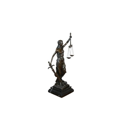 Themis Diosa De La Justicia Escultura De Bronce Estatua