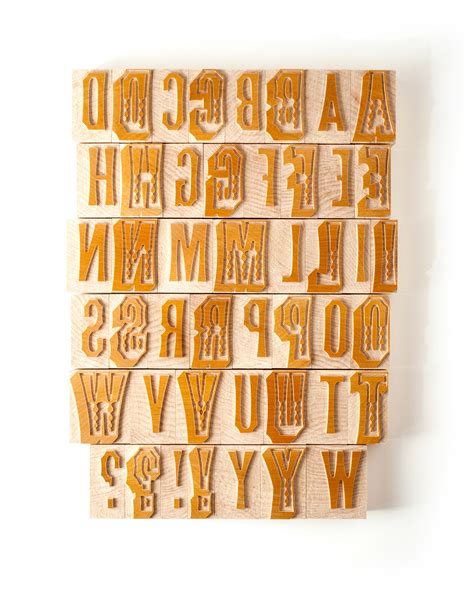 Wood Type Font Chromatic Ornate On Behance