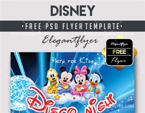 Disney Free Flyer Psd Template Facebook Cover On Behance