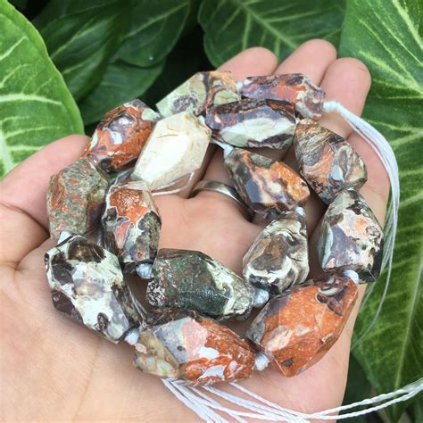 Natural Colorful Ocean Jasper Faceted Bead Center Drilled Cut Etsy