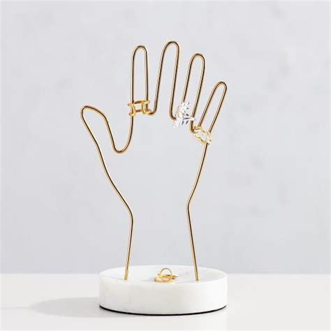 Marble And Gold Hand Jewelry Holder Diy Jewelry Holder Jewellery
