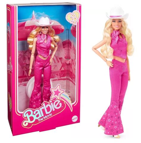 Barbie The Movie Margot Robbie Cowgirl Pink Doll New Unique Etsy Canada