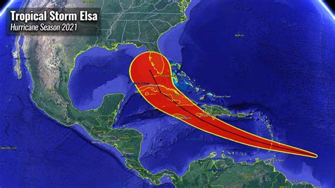Elsa The Record Breaking Earliest 5th Named Tropical Storm Becomes The