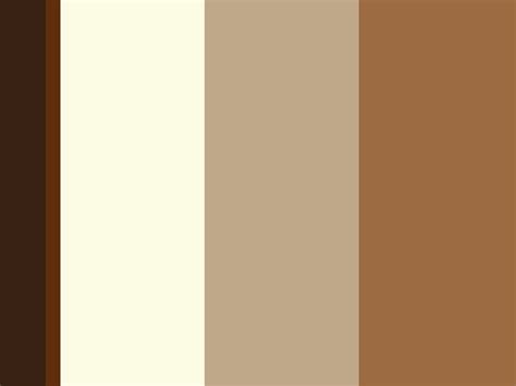 The Color Scheme Is Brown And White