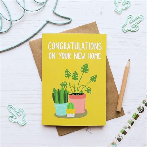 Send an ecard to your loved ones to congratulate them on moving to a new home. Congratulations On Your New Home Card in 2020 | New home greetings, New home cards, Moving house ...