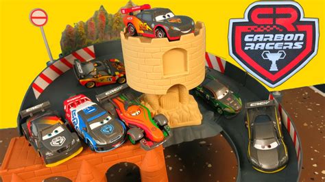 New Disney Pixar Cars 2 Carbon Racers Race Track Nurburgring Course