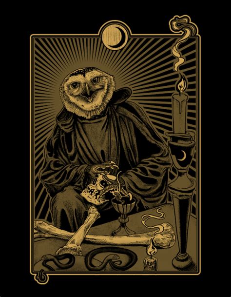 Owl Occult Priest By Chatterskull Sacerdote Owl Illustration
