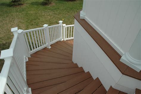 Stairs And Railing Outdoor Steps Deck Installation Building A Deck