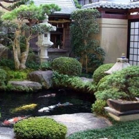 Zen Garden And Koi Pond Japanese Garden Pinterest
