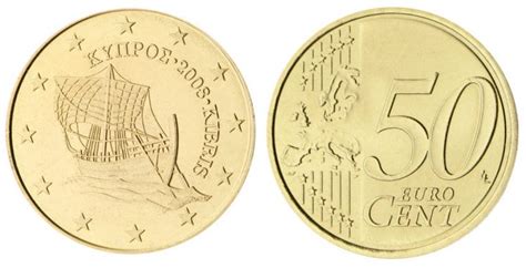 Euromunten Cyprus 2022 50 Cent Unc Hansmunt