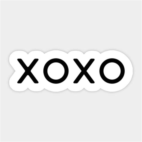 xoxo xoxo sticker teepublic