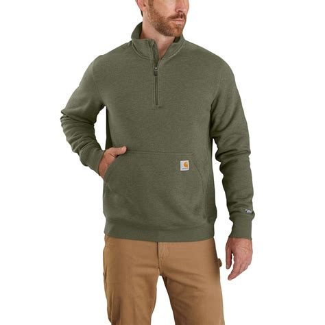 Carhartt Sweatshirts Mens 104475 387 Moss Heather Force Relaxed Fit