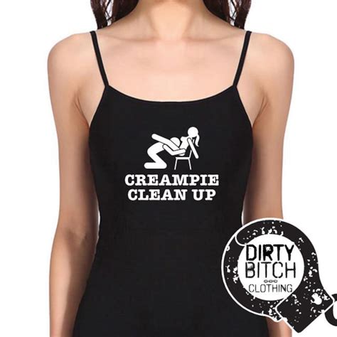 Creampie Clean Up Adult Vest Top Clothing Fetish Bdsm Etsy UK