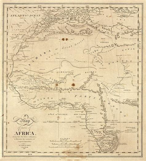 Map Of North Western Africa Photograph By Library Of Congress