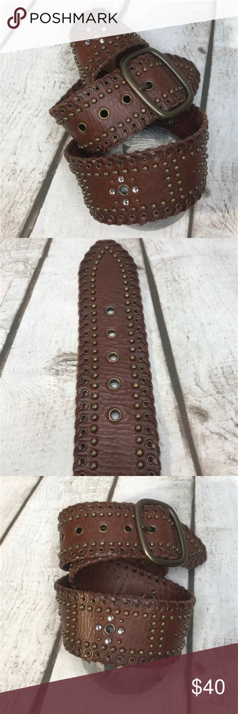 Abercrombie And Fitch Brown Leather Belt Wide Sz M Abercrombie And Fitch Brown Leather Belt Design