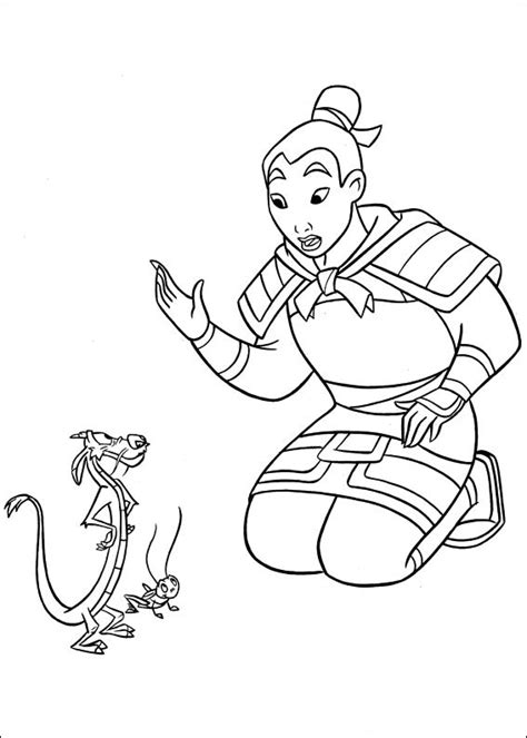Free Printable Mulan Coloring Pages For Kids