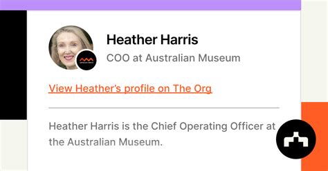 Heather Harris Coo At Australian Museum The Org
