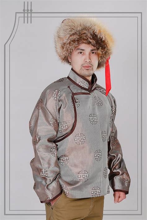 Grey Mongolian Men Shirt In 2021 Mongolian Clothing