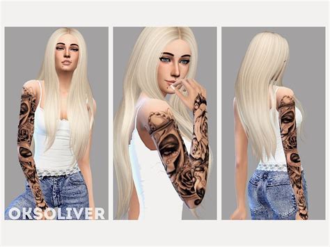 Oliveroks Female Tattoo Sims 4 Piercings Sims 4 Tattoos Sims