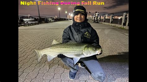 Fall Striped Bass Run Epic Night Fishing Adventure Youtube