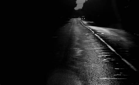 Photography Landscape Monochrome Night Road Wallpapers