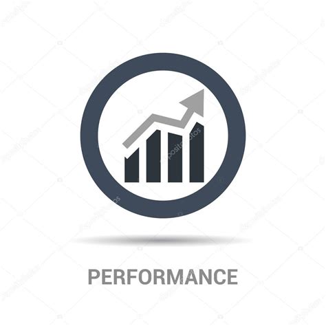 Performance Chart Icon — Stock Vector © Ibrandify 93744886