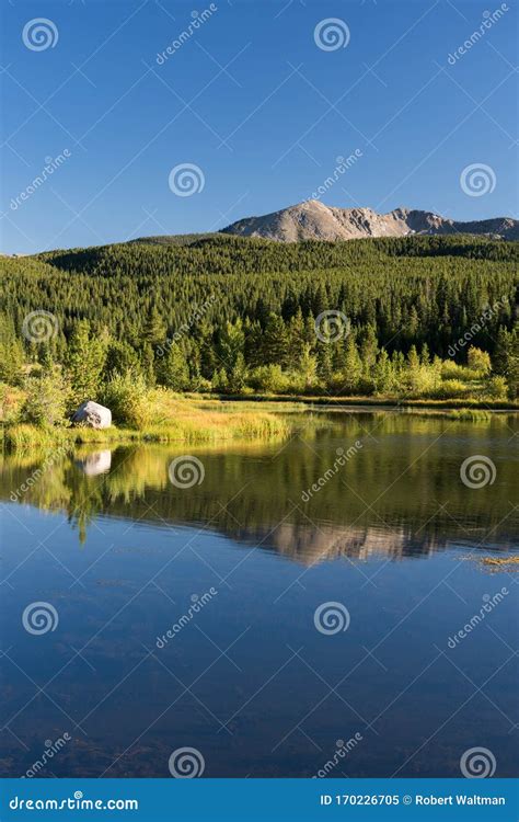 Colorado Lake In The White River National Forest Stock Image Image Of