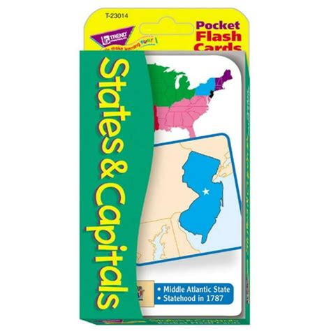 Trend States And Capitals Pocket Flash Cards