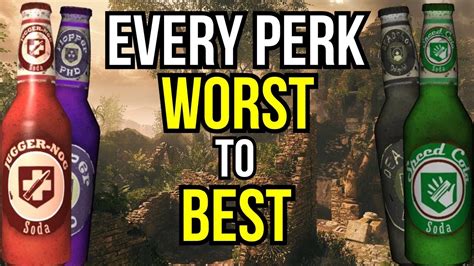 Every Perk Ranked Worst To Best Cod Zombies Youtube