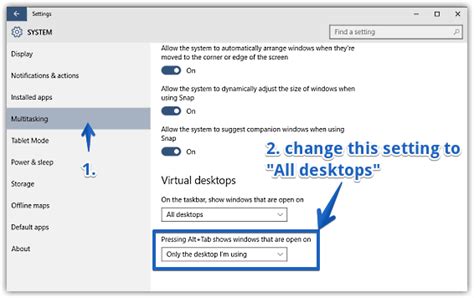 Use Alttab To Switch Between Applications Across Desktops In Windows 10