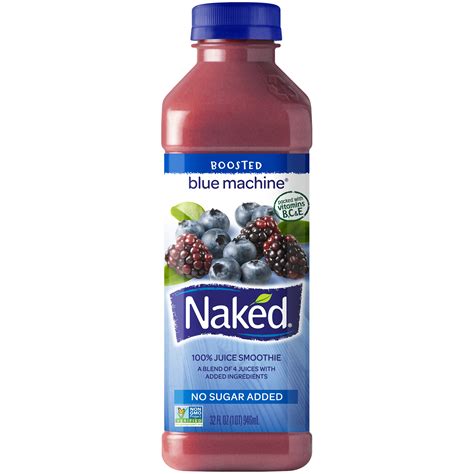No matter green, red or pink! Naked Juice Boosted Smoothie, Blue Machine, 32 oz Bottle ...