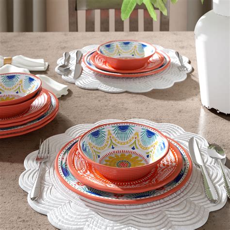 Madera black terracotta dinnerware options. BIG SALE For You: Colorful Dinnerware Sets You'll Love ...